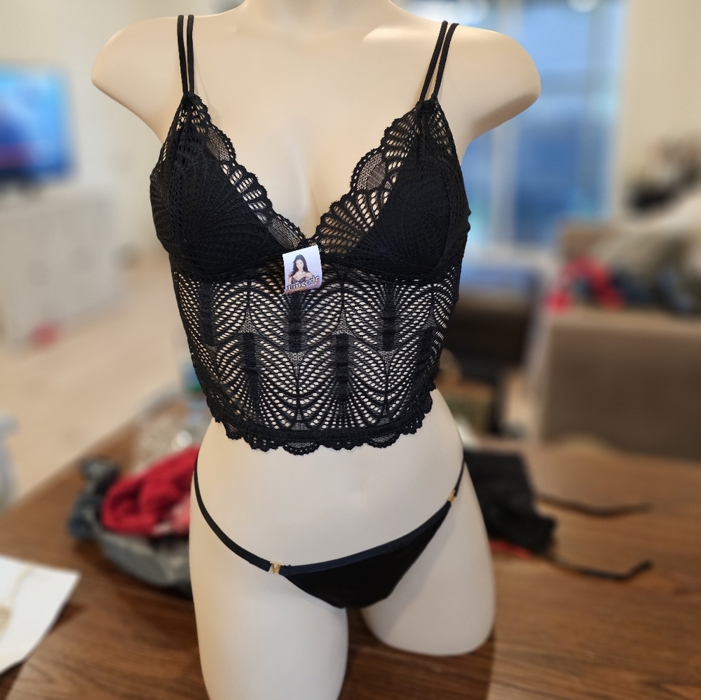 Lace Black Cami NWT